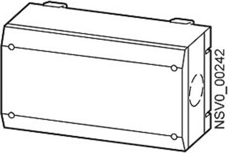 Siemens Indus.Sector Einspeisekasten BD01-E, Verteilung in Grau, B/T/H: 15,0 x 10,4 x 15,0 cm - Bild 1