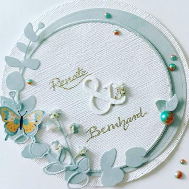 Metall-Stanzformen für Scrapbook und Handwerk mit Blatt-, Obst-, Kreis- und Kranzmotiven zur Papierbearbeitung - Bild 1