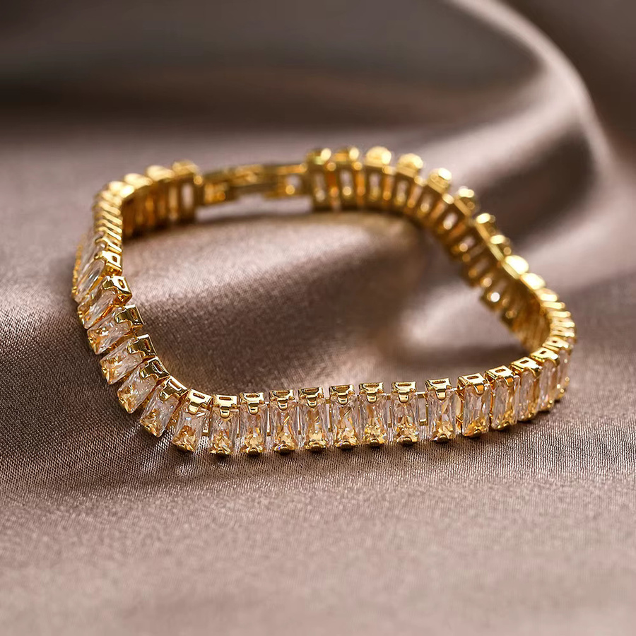 TrendMen Armband, Gold, Zirkonia, Kristall, Unisex - Bild 1