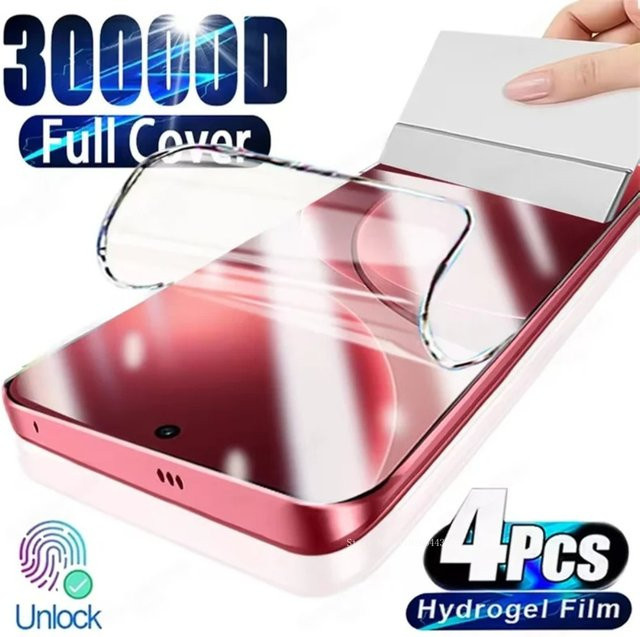 4er-Pack Hydrogel-Displayschutzfolien für OPPO Find X9 Pro, X8S Plus, X8 Pro, X8 Ultra und Reno15, 15C, 15 Pro, transparent - Bild 1