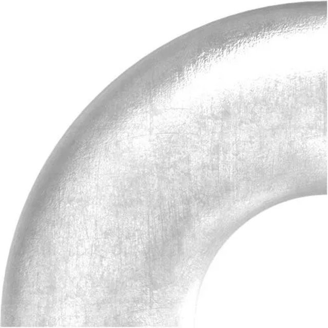 FeNau Schweißbogen Edelstahl V4A in Silber, Ø 48,3 mm, Wandstärke: 2,0 mm, 90 Grad, ungeschliffen - Bild 1