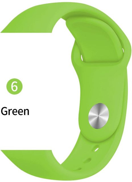 Silikonarmband für Apple Watch, Green, Unisex - Bild 1