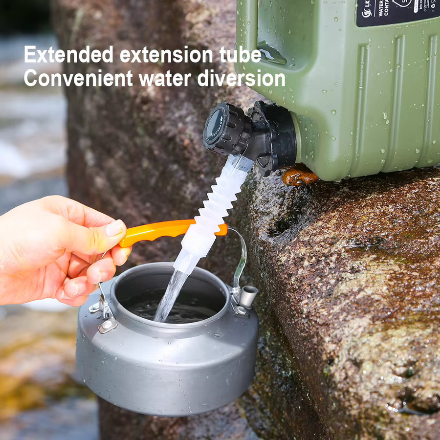 APWIKOGER Wasserspeicherbehälter mit Zapfhahn in Grün, BPA-freier Outdoor-Aufbewahrungsbehälter für Camping und Reisen - Bild 5