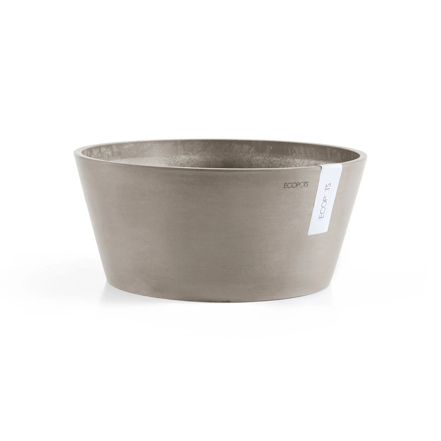 Ecopots Pflanzschale Frankfurt Blumentopf rund braungrau Durchmesser: 40 cm - Bild 2