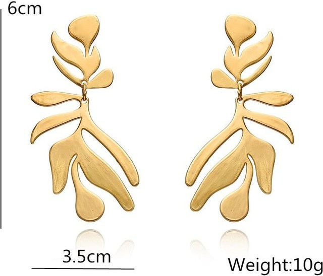 YIRAN Jewelry Ohrringe, Perle, Kupfer, Gold, Damen, beige - Bild 1