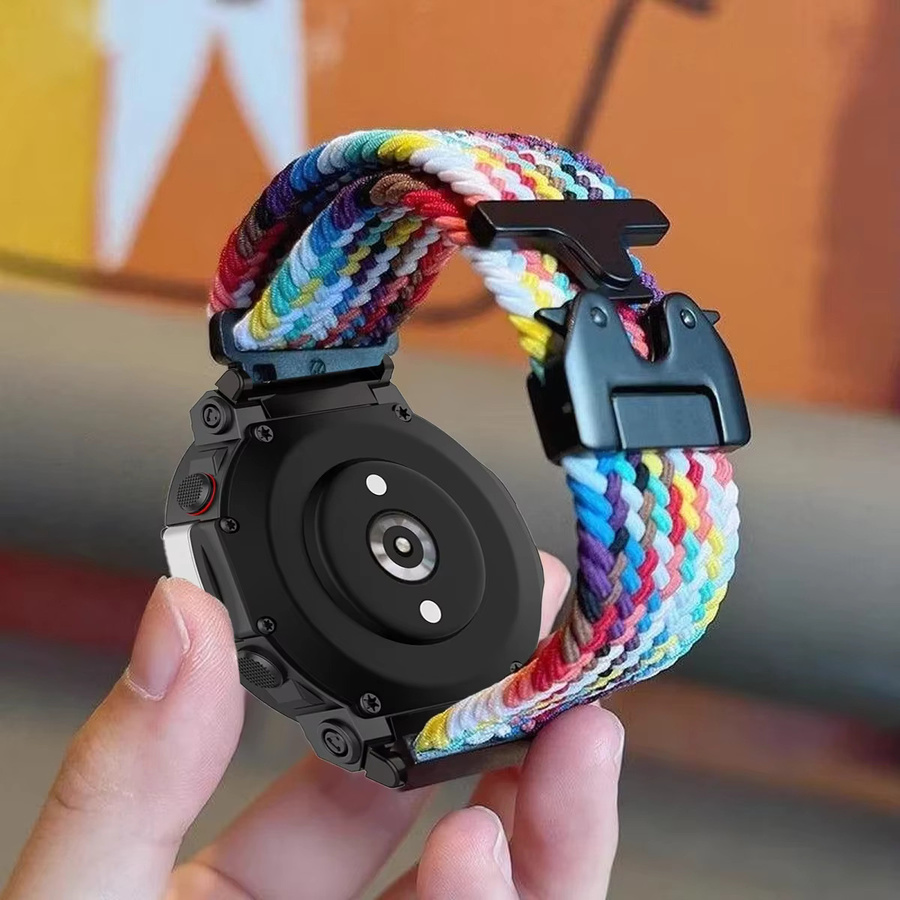 FancyWrist geflochtenes Loop-Band für Huami Amazfit T-Rex 2, T-Rex und Trex 2/3 Pro Sportarmband in Multicolour - Bild 4