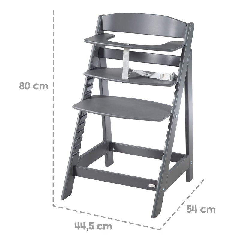 Roba Treppenhochstuhl Sit Up Flex aus Holz, anthrazit, mitwachsend bis zum Jugendstuhl - Bild 4