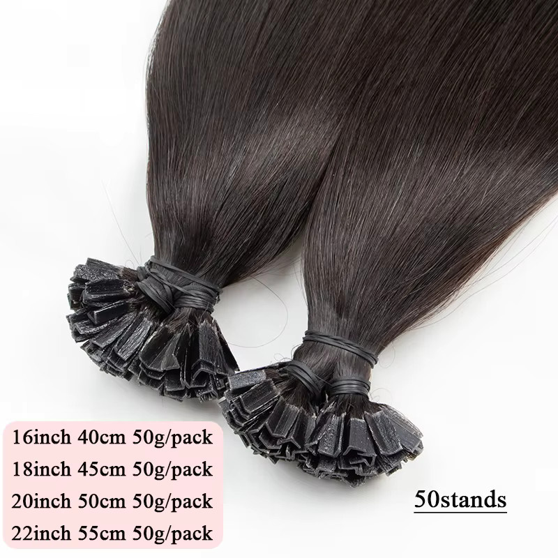 VADES K-Typ Haarverlängerungen Echthaar Keratin, Balayage, 50g - Bild 2