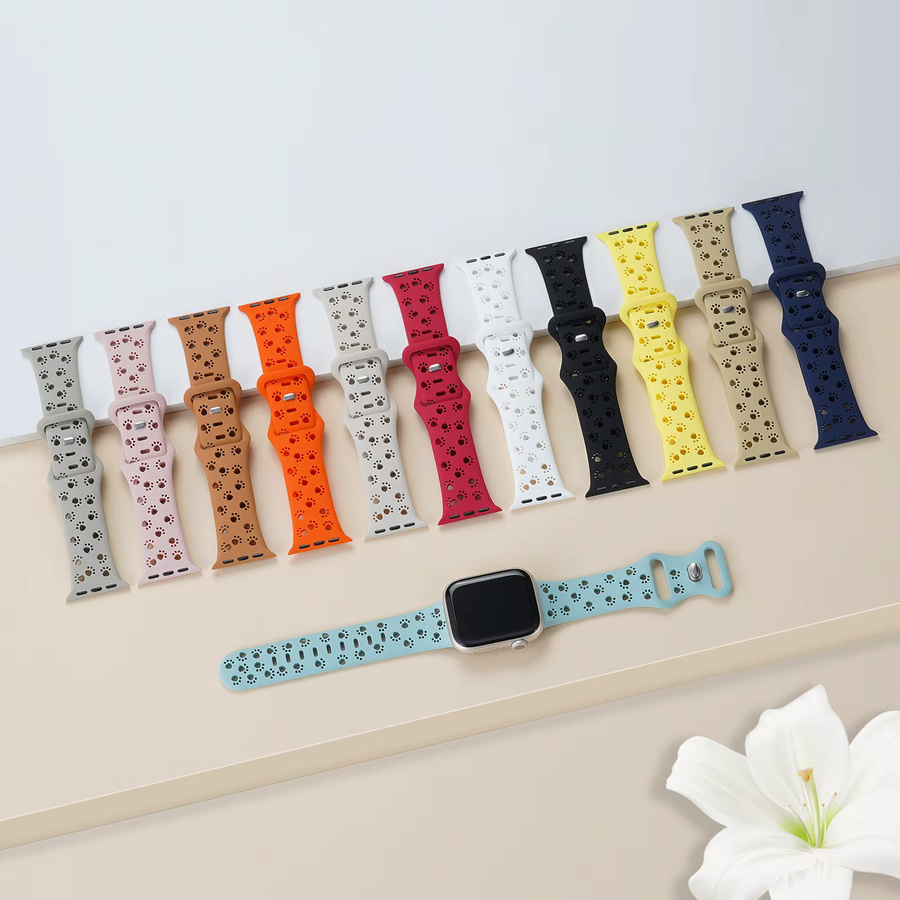 CAOWTAN Uhrenarmband Silikon, Bunt, Unisex - Bild 3
