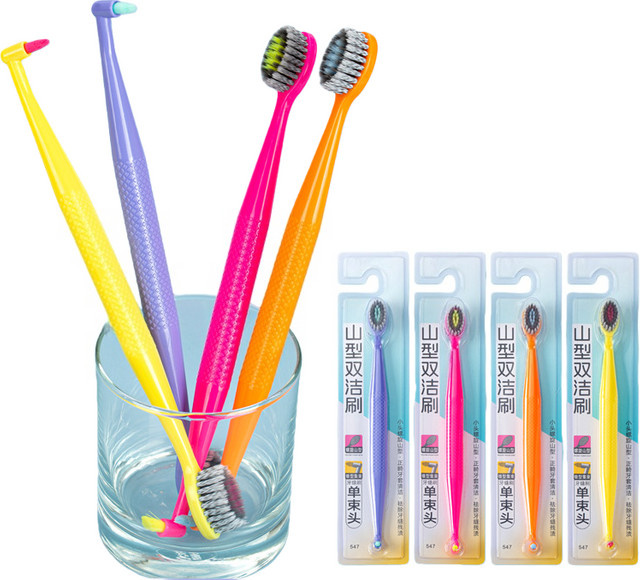 NEWLLEXX Zahnbürste, 4 Stück, weiche Borsten, Unisex - Bild 1