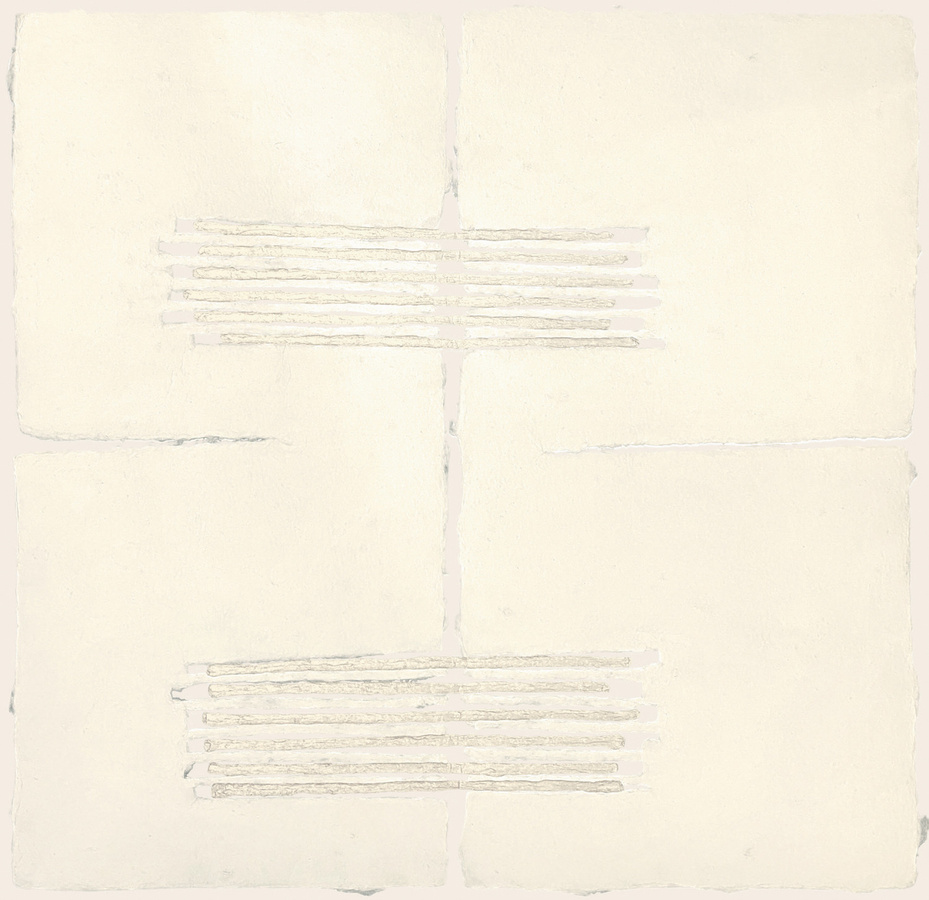 Élitis Tapete Noto RM 1058 01 in Creme mit geometrischem und abstraktem Design - Bild 1