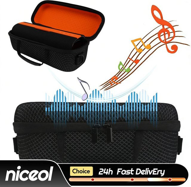ALLOYSEED Tragbare Bluetooth-Lautsprecher-Aufbewahrungstasche für Xiaomi Sound Party Pro, stoßfest und sturzsicher, Schwarz - Bild 1