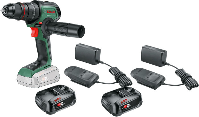 Bosch AdvancedImpact 18V-80 Akku-Starterset mit 2x 2,5 Ah Akkus in Grün - Bild 1
