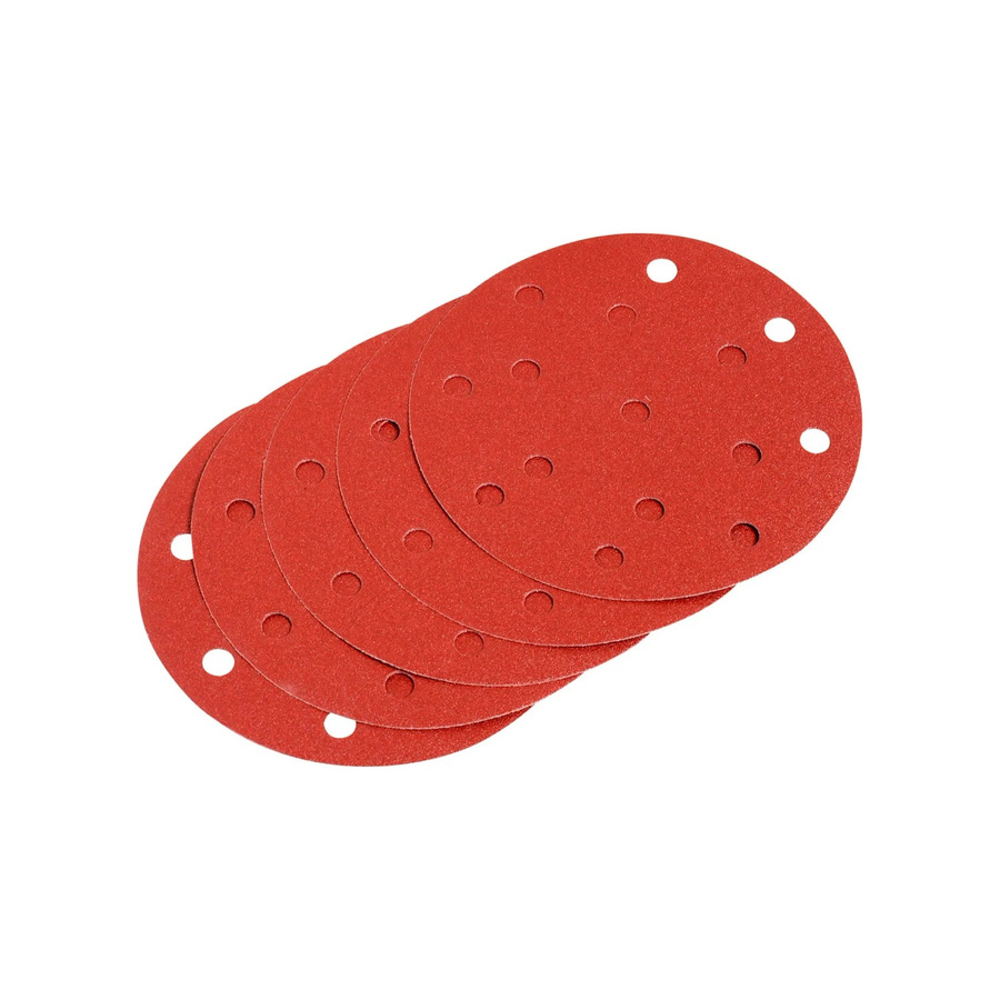 LUX-TOOLS Schleifauflagen für Exzenterschleifer, 150 mm, Körnung 120, Rot - Bild 2