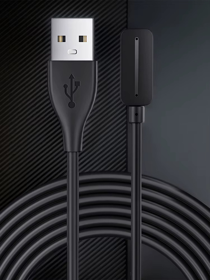 Magnetisches USB-C Ladekabel von Polar in Schwarz für Polar Pacer, Pacer Pro, Ignite 3 und Vantage V3, Länge: 1 m - Bild 6
