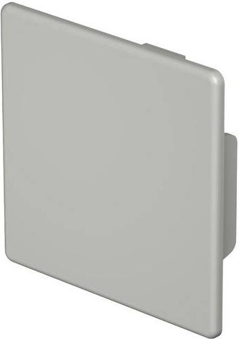 OBO Bettermann Endstück Stein-Grau B: 6,0 cm x H: 6,0 cm, 10 Stück - Bild 1