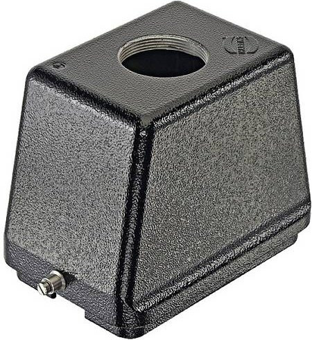 Harting Tüllengehäuse 19370480449 aus Aluminium in Schwarz - Bild 1