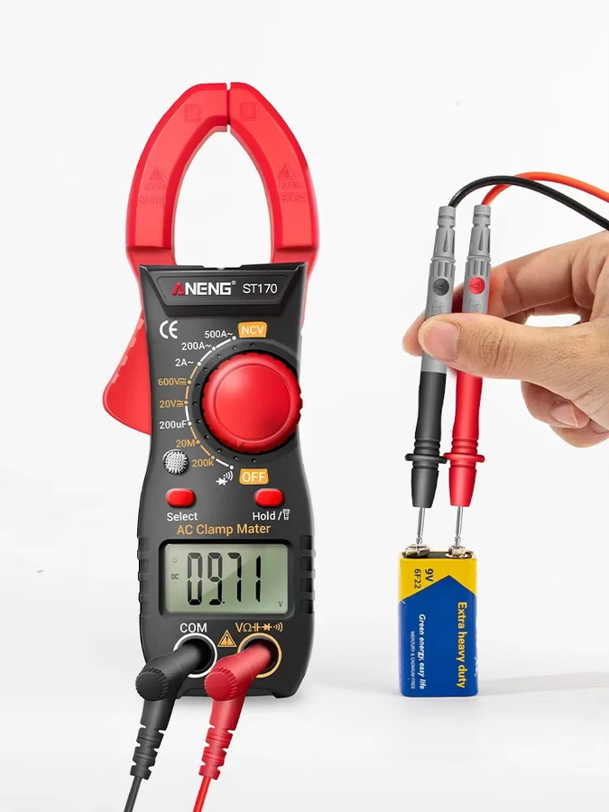 ANENG ST170 Digitales Clamp Meter Multimeter mit 500A Wechselstrom und Gleichstrom sowie B18 Spannungsprüfstift Multifunktionales Elektrotechnikwerkzeug - Bild 5