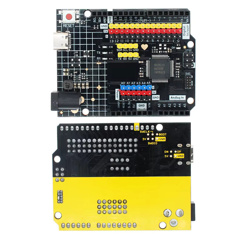 AITEWIN ROBOT UNO R4 Minima/wifi Edition Development Board Programmierung Learning Controller in Schwarz mit Wi-Fi - Bild 2