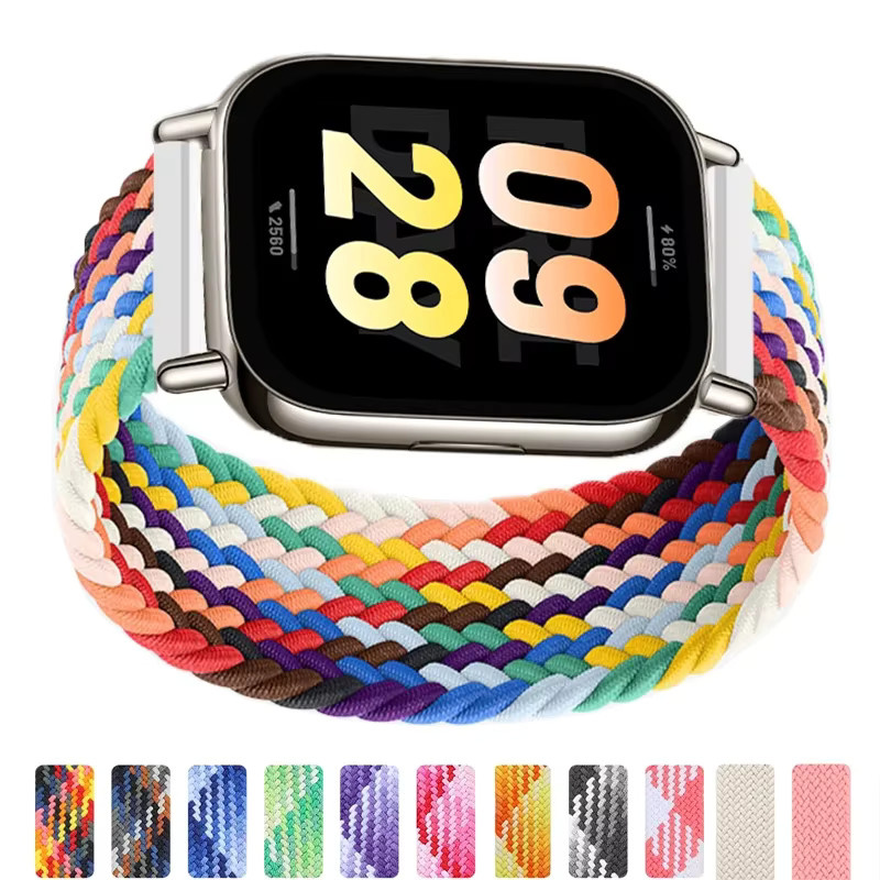 Xiaomi Uhrenarmband, geflochtenes Solo-Loop, Nylon, Bunt, Unisex, 22 mm - Bild 1