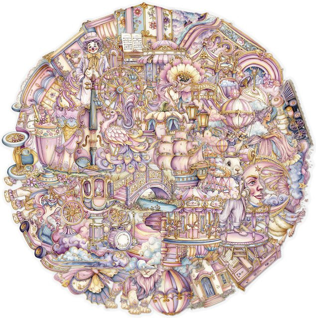 Fantasyland Graffiti-Aufkleber-Set, transparent, multicolour, 50-teiliges Set - Bild 1