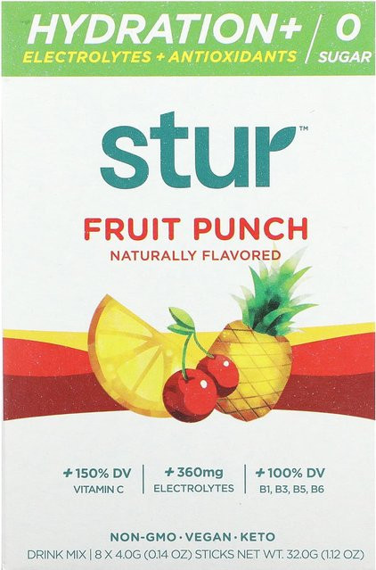 Stur, Sportgetränk, Fruchtpunsch, 8 x 4 g - Bild 1
