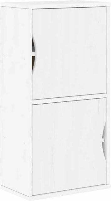 vidaXL Beistellschrank ODDA Weiß aus Massivholz Kiefer B/T/H: 40 x 24 x 79 cm - Bild 1