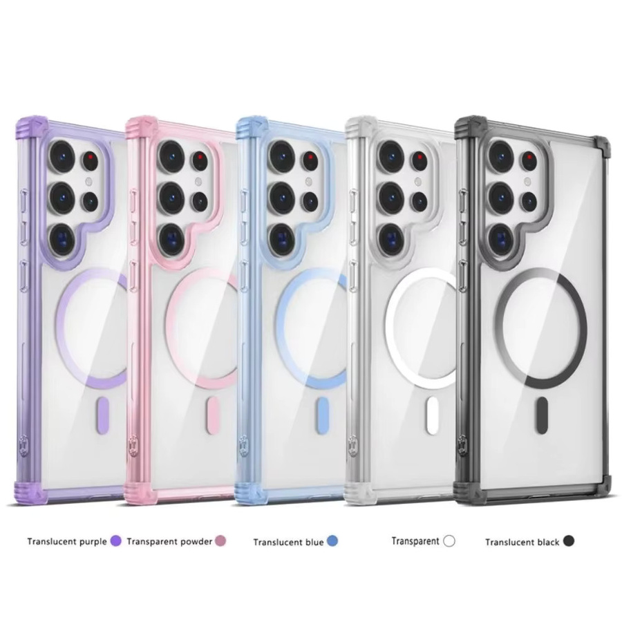 Transparente magnetische Handyhülle für Samsung Galaxy S26 S25 S24 S23 Ultra Plus mit Wireless Charging und stoßfestem Schutz - Bild 4