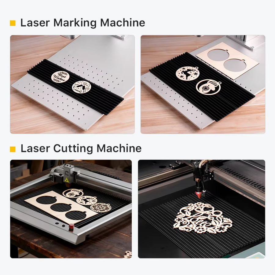 Cloudray Laser-Wabentisch in Schwarz als Arbeitsbett für CO2- und Diodenlaser, B/B/B: 40 x 40 x 4 cm - Bild 5