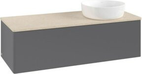 V&B Waschtischunterschrank Antao mit Beleuchtung, Anthrazit lackiert, B/T/H: 120 x 50 x 36 cm - Bild 1