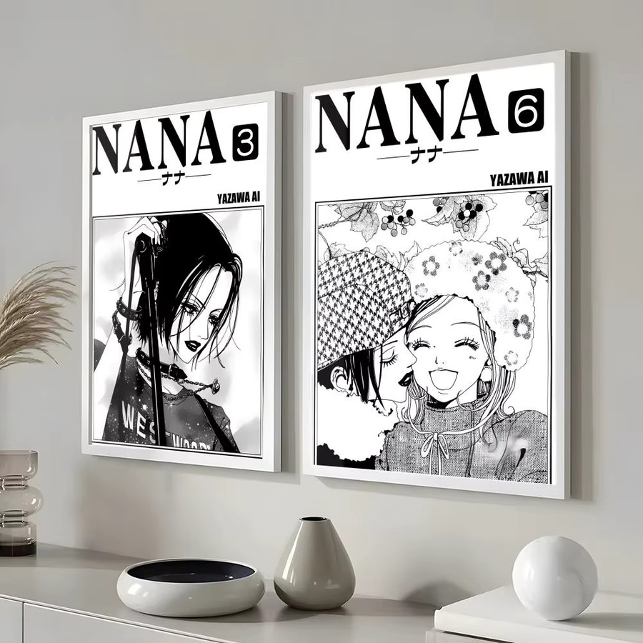 Japan Anime N-NANA Poster Wandkunst in Schwarz und Multicolour für dein Wohnzimmer oder Schlafsaal, Rechteckig, B: 20,0 cm, H: 15,0 cm, T: 6,0 cm - Bild 5