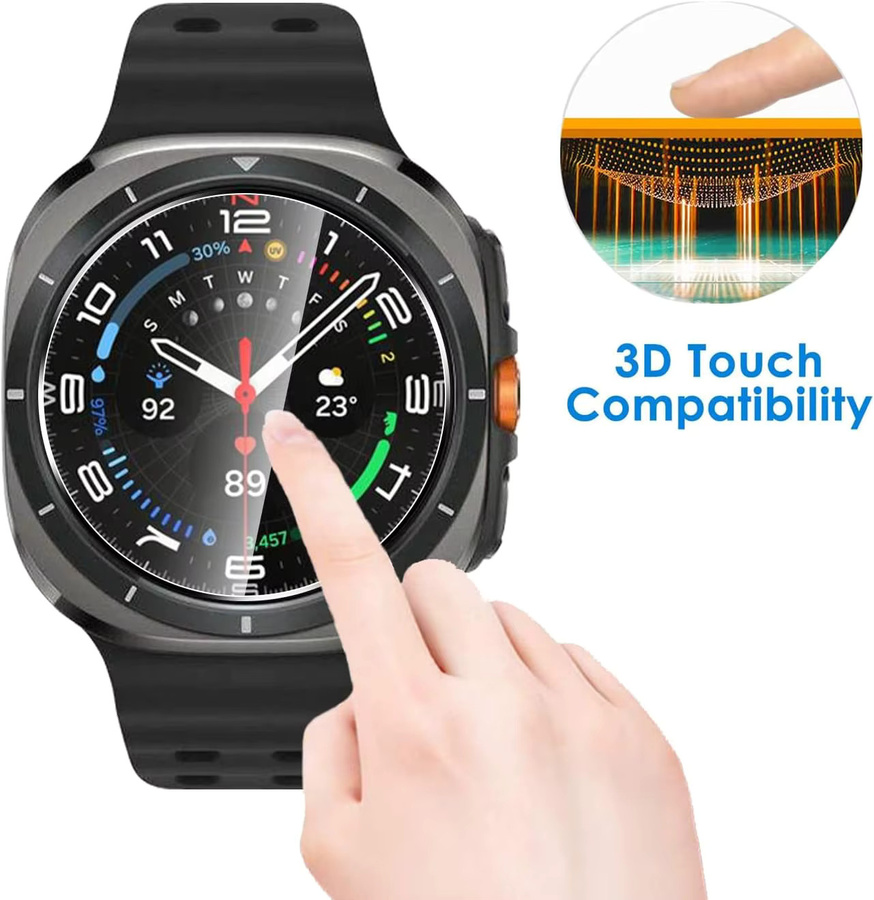 samusak Uhrenzubehör Glas für Samsung Galaxy Watch, 2 Stück - Bild 3