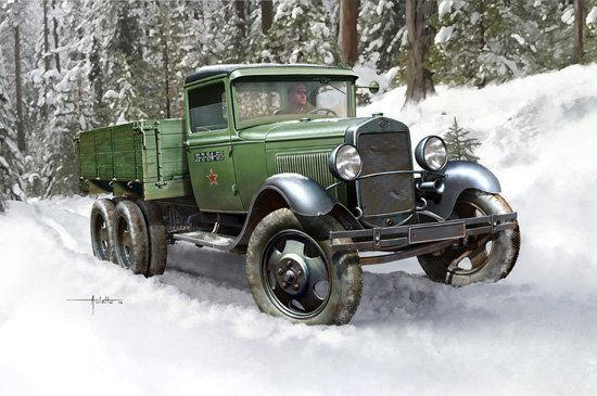 HobbyBoss Soviet GAZ-AAA Cargo Truck, Fahrzeuge, Grün - Bild 1