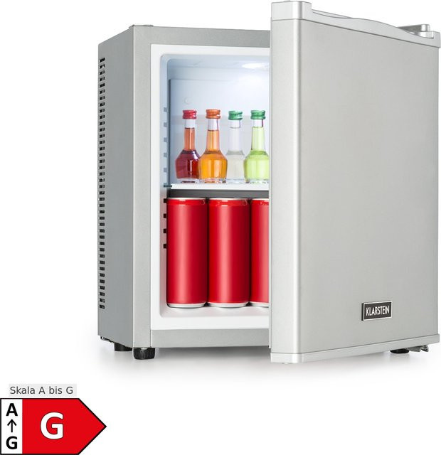 Klarstein Secret Cool Mini-Kühlschrank Mini-Bar in Silber mit 13 l Volumen und 2 Etagen - Bild 1