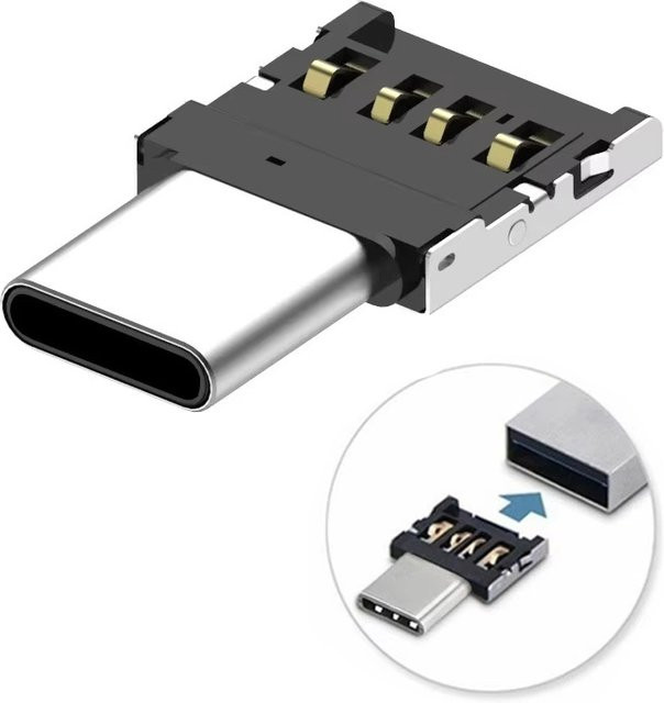 VORILYNEX USB Typ-C Adapter USB-C auf USB 2.0 Konverter für Macbook Xiaomi Huawei und andere Geräte - Bild 1