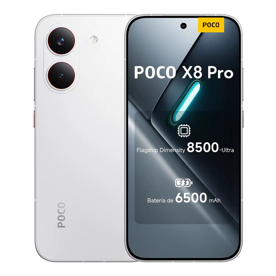 Xiaomi POCO X8 Pro Globale Version Smartphone mit 6,59 Zoll 120Hz AMOLED-Display, 50MP Kamera, NFC, Dimensity 8500-Ultra und 6500mAh Akku, Android 14 - Bild 1