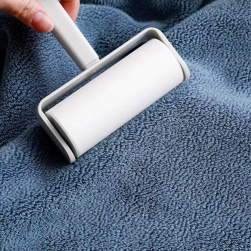 2er-Set inyahome Baumwollhandtücher in Blau und Grau, super saugfähig und schnell trocknend, B/T/H: 35 x 75 cm und 80 x 160 cm - Bild 3