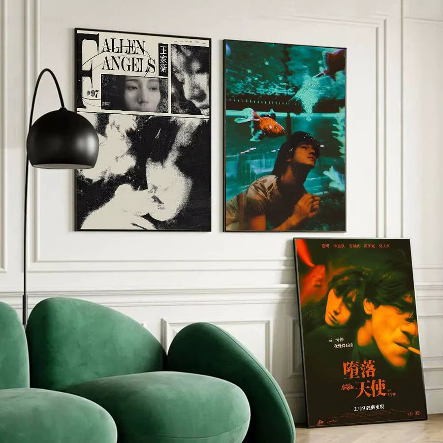 Wasserfester selbstklebender Leinwand-Papieraufkleber Fallen Angels 1995 Wong Kar Wai Filmplakat Kunstdekor - Bild 5