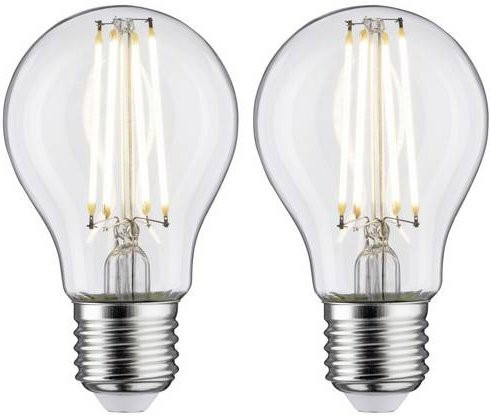 Paulmann LED Leuchtmittel E27 7W Warmweiß 2er Set Durchmesser: 60 mm, Höhe: 106 mm - Bild 1
