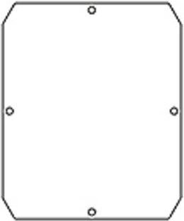Molex MWE Industrial Solution 936040053 Gehäuse-Deckel aus verzinktem Stahl B/T/H: 14,4 x 11,9 x 0,15 cm - Bild 1