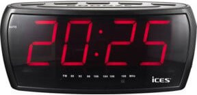ICES Uhrenradio PPL ICR-2301 FM Radio in Schwarz - Bild 1