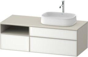 Duravit Waschtischunterschrank Zencha in Taupe und Weiß, B/T/H: 130 x 55 x 55 cm - Bild 1