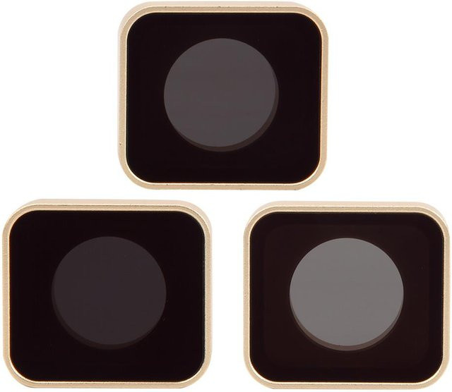 JUNESTAR Actionkamera Objektivfilter-Set ND8 ND16 ND32 für GoPro 5 6 7 in Schwarz - Bild 1