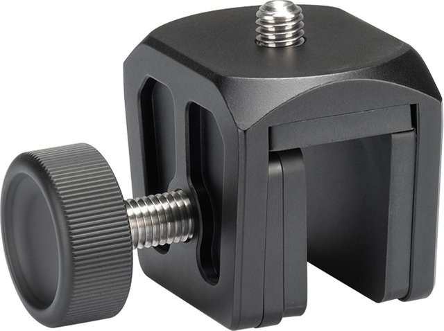 FANAUE Multifunktionaler Fensterclip aus Aluminiumlegierung mit 3/8-Zoll-Gewindeloch in Schwarz - Bild 1
