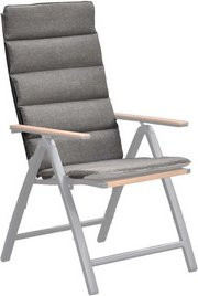 Merxx Auflage Astros für Klappsessel, grau, B/T/H: 123 x 50 x 3,5 cm - Bild 1