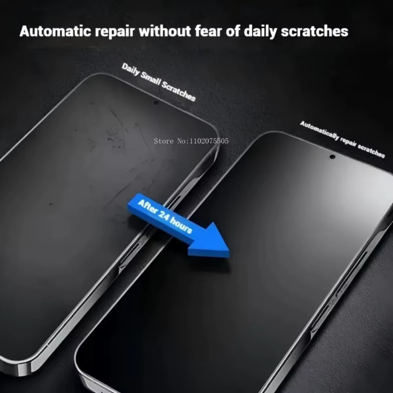 5-teiliges Xiaomi Poco F8 Pro Hydrogel-Displayschutzfolien Set, matt und flexibel, Anti-Fingerabdruck, transparent - Bild 3