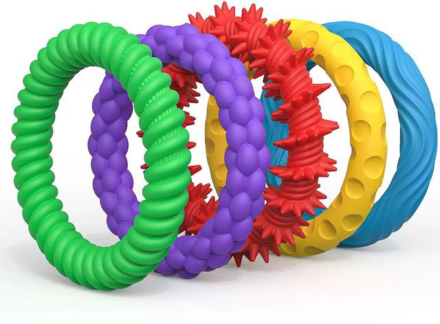 Yiran toy Armband Ring, Stein Texturiert, Stressabbau Spielzeug, Kinder, Erwachsene - Bild 1