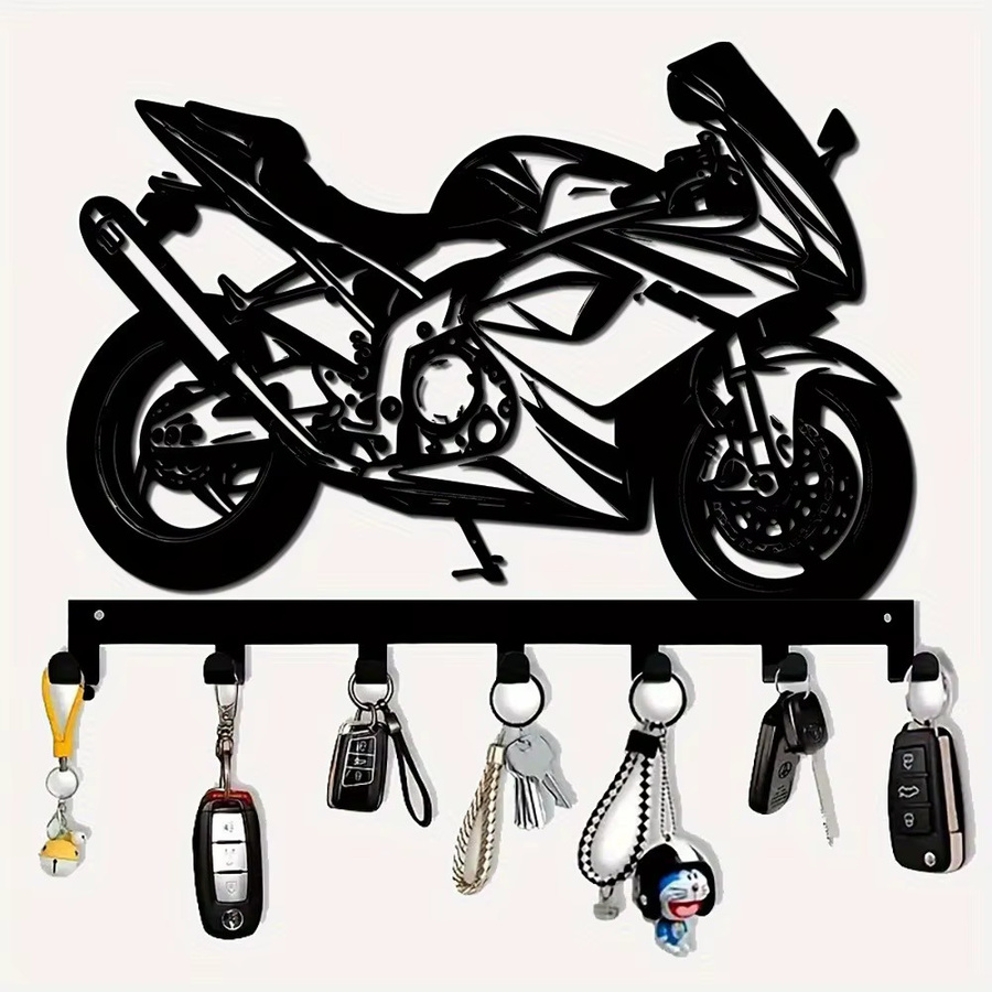 Knight Dream 7er-Pack Wandhaken-Set aus rostfreiem Metall in Schwarz zur Wandmontage für Bad und Küche - Bild 5