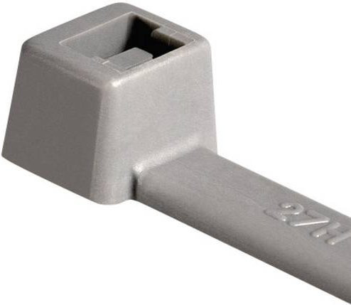 HellermannTyton Kabelbinder T18R-PA66-GY Grau 100 Stück - Bild 1