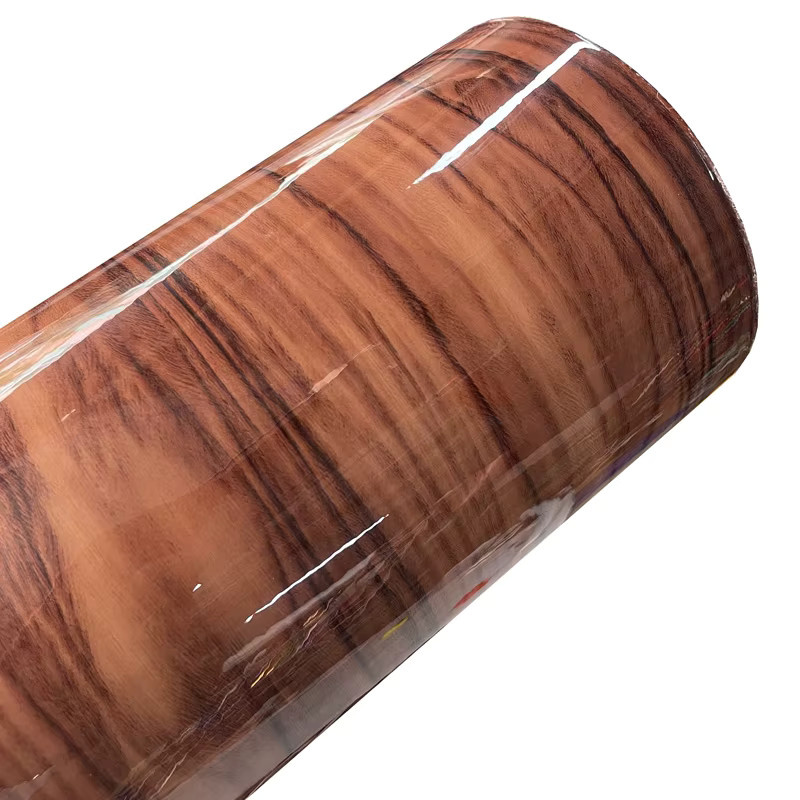 Selbstklebende Vinylfolie mit Holzmaserung in Braun von KDSTECK für Möbel und Dekoration - Bild 2